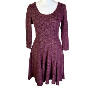 Altar'd State Plum Long Sleeve Dress Size S